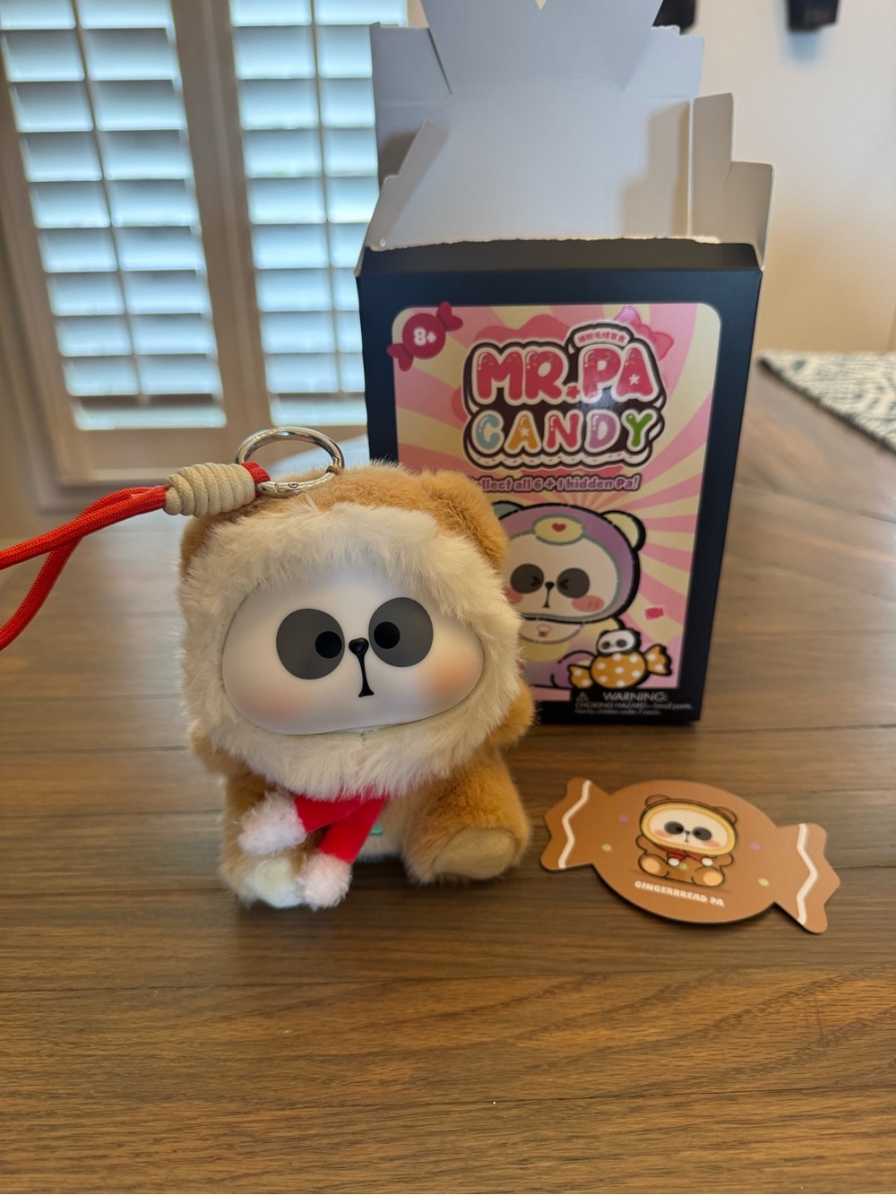 MR.PA Candy Gingerbread PA Plush Keychain - Brown